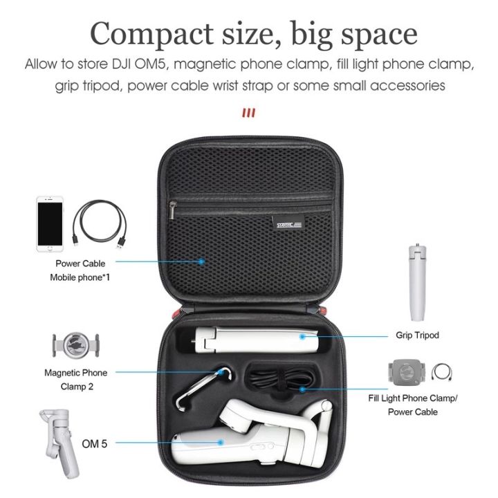 startrc-กระเป๋า-dji-om5-carrying-case-portable-bag-waterproof-suitcase-explosion-proof-storage-box-for-dji-osmo-mobile-5-om5