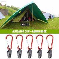 ✠▲☾ 5/10/Pcs Spring Snap Hook Outdoor Portable Securing Clip Camping Tent Windproof Fixing Clip Barbecue Canopy Tarp Pull Point Clip