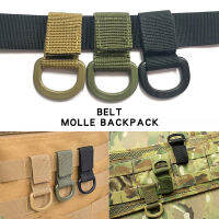 2Pcs Molle ระบบกระเป๋าเป้สะพายหลังหัวเข็มขัดยุทธวิธีเข็มขัดหัวเข็มขัด Carabiner อุปกรณ์เสริมกระเป๋า Weing Hook ไนลอนอุปกรณ์ล่าสัตว์ Gear