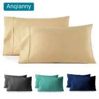 Pillow Cases Set of 2 with Envelope Closure Breathable Pillow Cover for Bed Sleeping, Standard/Queen/King Size, 20x30, 20x26