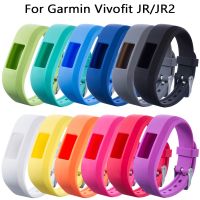 ♕ L S silikonowy pasek na rękę dla Garmin Vivofit JR JR2 dzieci pasek na rękę bransoletka dla VivofitJR Sport moda dziecko opaski