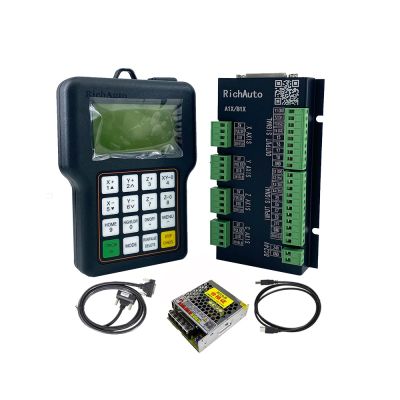 ⊕ RichAuto DSP A11 CNC controller A11E/S 3 axis Motion Controller remote For CNC engraving and cutting English version 75W power