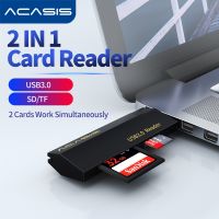 ▲ ACASIS 2 In 1 Card Reader USB 3.0 Micro SD TF Card Memory Reader High Speed Multi-card Writer Adapter Flash Drive Accessorie