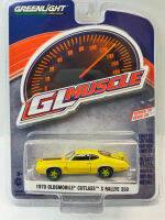 1:64 1970 Oldsmobile ดัดมีดดึง350สีเขียวเครื่อง D Iecast โลหะอัลลอยรุ่นรถของเล่นสำหรับของขวัญคอลเลกชัน