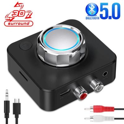 3D Bluetooth-compatible5.0Audio Receiver Surround Stereo Sound SD TF Card RCA 3.5mmAUX USB Wireless Adapter For CAR Kit Speaker