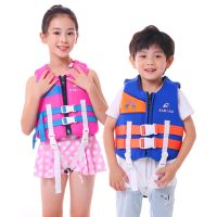 Childrens life jacket neoprene buoyancy vest professional boy girl portable swimming beginner floating surf life jacket 2022