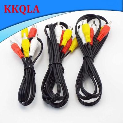 QKKQLA 3 Rca To 3 Rca Cable Audio Video Av Male To Female Extension Cable Audio Cables