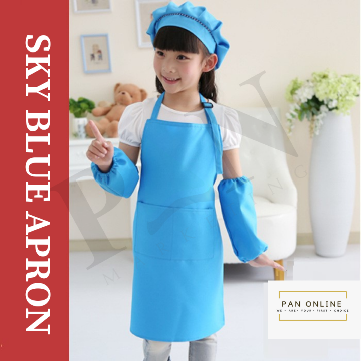 🔥READY STOCK🔥 CHILDREN'S APRON SET FOR MULTIFUNCTION AND EPRON CHEF