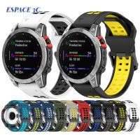 สายนาฬิกาเปลี่ยนได้ Espace ใช้ได้กับ Garmin Fenix7/6S/5x สายนาฬิกา26Mm นาฬิกาข้อมือปลดเร็ว