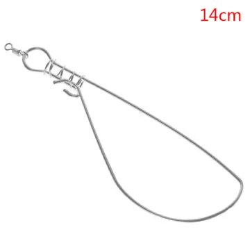 Lock Fish Buckle Portable Fishing Stringer Stainless Steel Metal