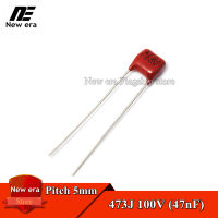 20Pcs CBB22 473J 100V 47nF 0.047UF CBB ตัวเก็บประจุฟิล์มโพลีโพรพิลีนเมทาลิค Capacitor Pitch 5MM 100V 473J 473K