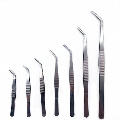 【cw】 430/304 Anti-iodine Straight Forceps 12.5cm-30cm Elbow Thicken Tools ！