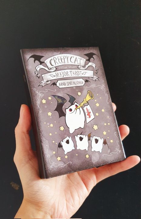 Tarot cards ไพ่ทาโร่ต์ Creepy cat major [COTTONVALENT]