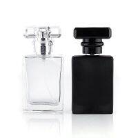 30ml Glass Perfume Refill Bottle Sprayer Black Clear Liquid Mist Container Cosmetics Portable Parfume Atomizer Dispenser Jars Travel Size Bottles Cont