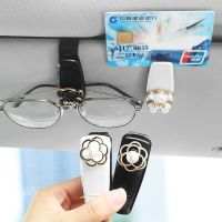 Fashion Auto Sun Visor Sunglasses Bracket Clip Ticket Bill Card Holder Bling Rhinestone Car ID Glasses Clip glasses holder stand