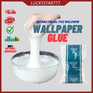 Selleys Ready Mixed Wallpaper Adhesive Glue 1L / Gam Kertas Dinding 1L /  GRIN Wall paper Adhesive 1L / 500ML / 100ML