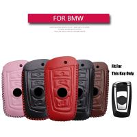 ﹍♨﹊ Leather Car Key Case Cover For Bmw Serie 1 5 3 7 F10 F20 F30 F40 G20 G30 E30 E60 E90 E91 X1 X3 X4 X5 X7 M Key Holder Accessories