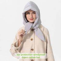 【YD】 Fashion Headscarf Puffer Shawl Hood Scarf Puffy And Warm Kerchief Puff Neck Scarf-Hood New