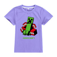 Minecraft-S เสื้อยืดแขนสั้นเด็กผู้ชายเด็กผู้หญิงเสื้อยืดแฟชั่นใส่สบายเสื้อท่อนล่างลำลองเสื้อผ้าเด็กสำหรับฤดูร้อน T2593