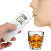 Breathalyser อุปกรณ์ Backlight หน้าจอ LCD เครื่องตรวจจับแอลกอฮอล์ Breathalyzer Breath Tester พร้อมนาฬิกา LCD Car Electronics