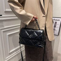 Luxury Designer Milk Cotton Shoulder Crossbody Bags for Women 2021 Womens Winter Branded Trending Chain Handbags and Purses