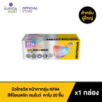 Neutrovis KF94 Face Respirator Geometric Rainbow 20pcs นิวโทรวิส หน้ากากรุ่น KF94 สีจีโอเมตริก เรนโบว์ หน้ากากอนามัย