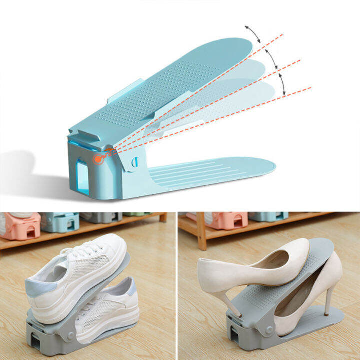 new-double-layer-shoe-rack-adjustable-shoe-rack-stand-organizer-footwear-support-space-saving-cabinet-storage-shoe-stand