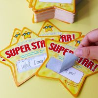 50Pcs Big Size Reward Scratch Cards Lucky Encourage Praise Stickers Kids Early Learning Teaching Aids Kindergarten Family Game Flash Cards Flash Cards