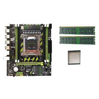X79 Motherboard LGA2011 Memory CPU Kit Xeon E5 Processor CPU E5-2620 V2 E5 2620 V2 CPU DDR3 RAM 2Pcs X 8GB=16GB 1333MHZ
