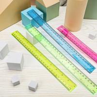 4 12 Inch With Color Assorted And Metric Centimeters For Transparent School Inches Office Clear Ruler Plastic