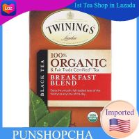 ♦️พร้อมส่ง♦️ชาทไวนิงส์ Twinings, 100% Organic Black Tea, Breakfast Blend, 20 Tea Bags ชาด​ำ ชาสมุนไพร ชาออแกนิค organic ชาเพื่อสุขภาพ