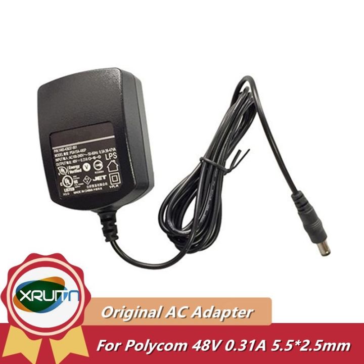 ???? Genuine PSA15R-480P 48V 0.31A AC Adapter Charger For Polycom VVX 300 310  VVX400 410 VVX601 VVX500 Phone Power Supply Lazada PH