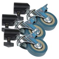 【Cw】3ชิ้น22มม. Photo Studio Heavy Duty Universal Caster WHEEL สำหรับ Light Stands &amp; Studio BOOM Photo Studio อุปกรณ์เสริม