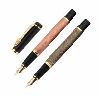 New Luxury Quality 518 Brass Metal Eight horses Business Office School Supplies Stationery Fountain Pen  Pens