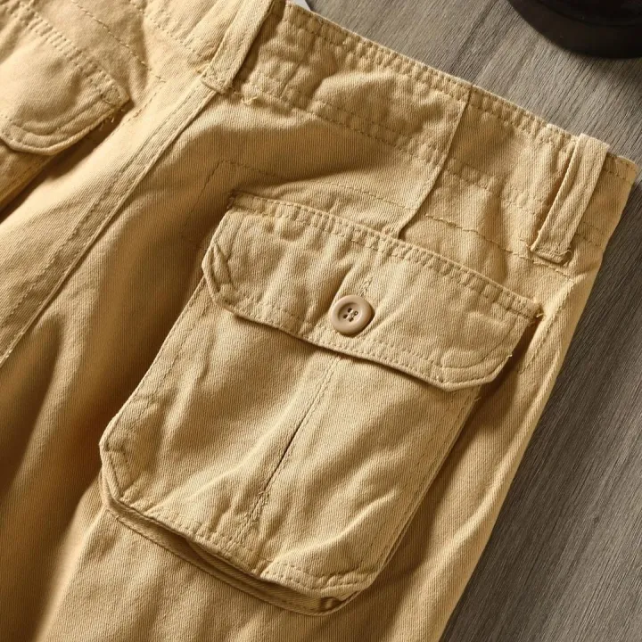 carhartt-carhartt-กางเกงขาสั้นมีหลายกระเป๋าย้อนยุค