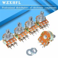 5pcs B1K B2K B5K B10K B20K B50K B100K B500K B1M 6Pin Shaft WH148 Potentiometer 1K 2K 5K 10K 20K 50K 100K 500K 1M WATTY Electronics