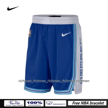 Men's Los Angeles Lakers Mitchell & Ness Blue/White 2009/2010 Hardwood  Classics Authentic Shorts