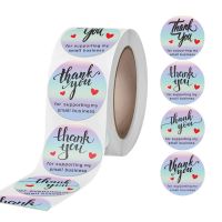 【CW】 1.5/2 In Laser Silver Sticker Thank You Sticker Gift Decoration Baking Label Envelope Shopping Mall Packaging Scrapbook Sticker