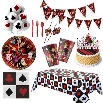 A Balloons Poker Balloon Alice Wonderland Theme Birthday Party