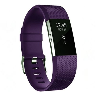 ปรับกีฬาสายนาฬิกาข้อมือลายตารางสำหรับ FITBIT Charge 2ขนาด: S 10.5X8.5ซม. (สีฟ้าออโรร่า)