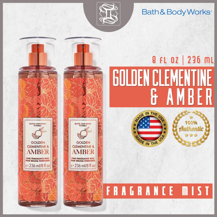 Bath & Body Works GOLDEN CLEMENTINE & AMBER Fragrance Mist 236 ml