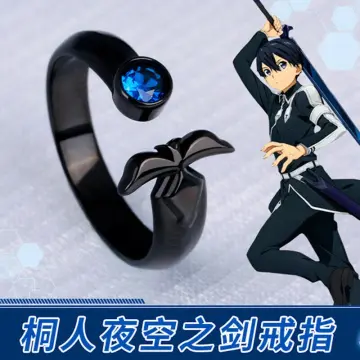 925 Sterling Silver Anime Sword Art Online Kirito Asuna Yuuki Sao