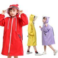 【CW】 Children Raincoat Waterproof Girls Boy Jackets Hooded One Piece Cartoon Kids Rain Coat Toddler School Boy Rain Jackets