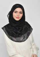 ฮิญาบ BOKITTA รุ่น Voila Maxi - ALMAS ASWAD (ฺBlack Diamond อัญมณีสีดำ)- Instant hijab สัญชาติเลบานอน