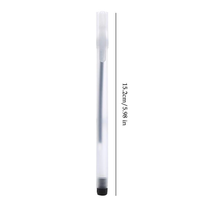 3-1ชิ้นปากกาหมึกเจลฝ้าโปร่งใสมีเอกลักษณ์สำนักงานโรงเรียนปากกาขนาด0-5มม-a1u5