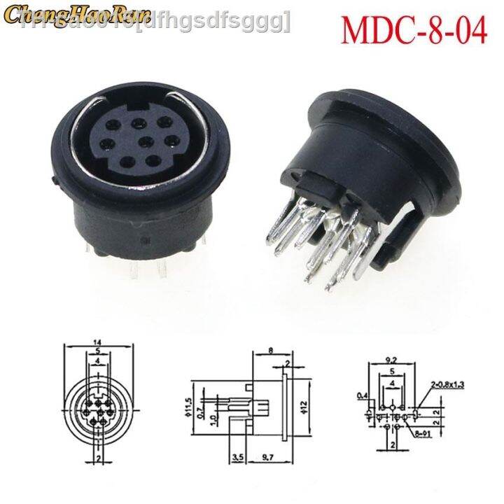 Pcs Mini Din Female Socket Pin Connector Pin Ps Circular Din Micro Jack Terminal Pcb