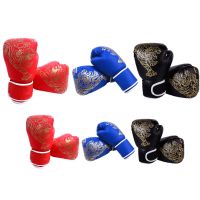 Kick Boxing Gloves for Men Women PU Karate Muay Thai Free Fight MMA Sanda Training Adults Kids Equipment