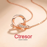 Ctresor Necklace Möbius ring สร้อยคอผู้หญิง แหวนโมบิอุส