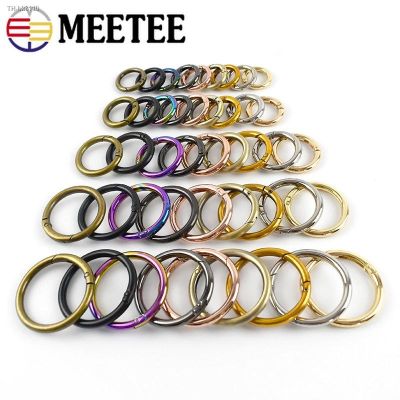 ✔✑✽ 5Pcs 10-50mm Metal O Ring Buckles Round Openable Spring Snap Clasp Clip Buckle DIY Bag Keyring Decor Pendant Hang Hook Accessory