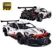 1580PCS 50CM Technical Classic Porsched 911 RSR Sport Car Building Blocks 42096 Famous Racing Vehicl อิฐของเล่น Gift